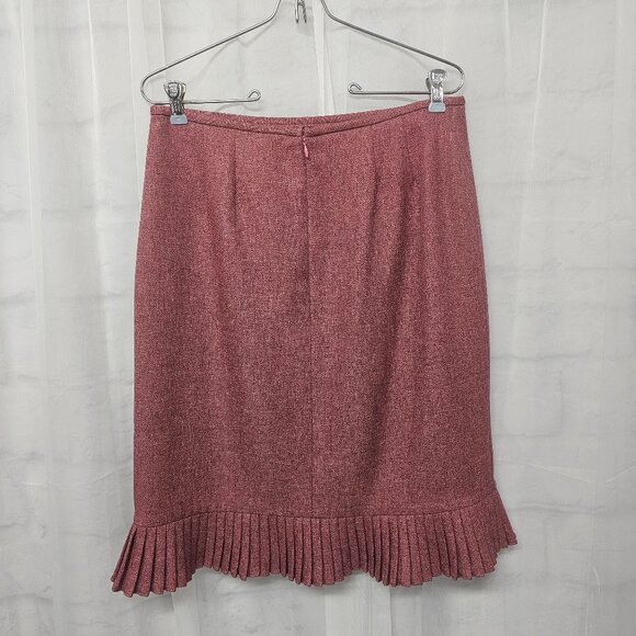 Le Suit Skirt Pink Coquette Twee Retro Pleated 10P - Picture 3 of 8